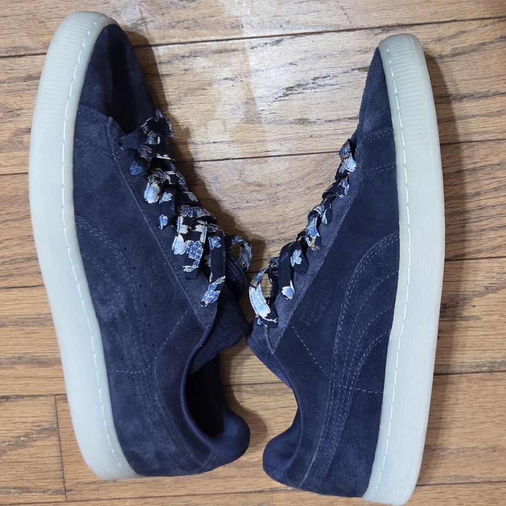 Puma Suede Classic Blue Sneakers Men’s Size 9 Low Top Casual Streetwear - Picture 7 of 7